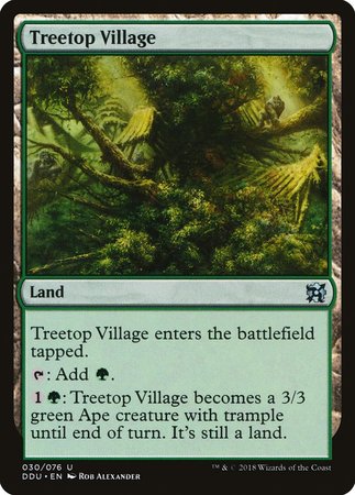 Treetop Village [Duel Decks: Elves vs. Inventors] | Exor Games Summserside