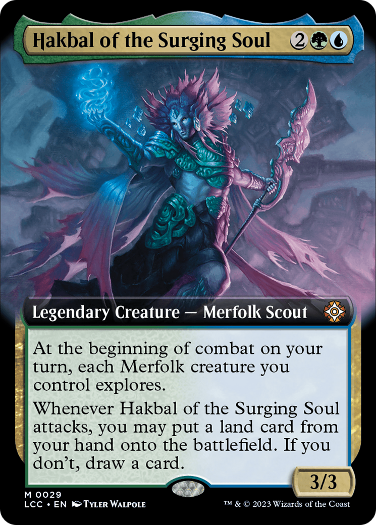 Hakbal of the Surging Soul (Extended Art) [The Lost Caverns of Ixalan Commander] | Exor Games Summserside