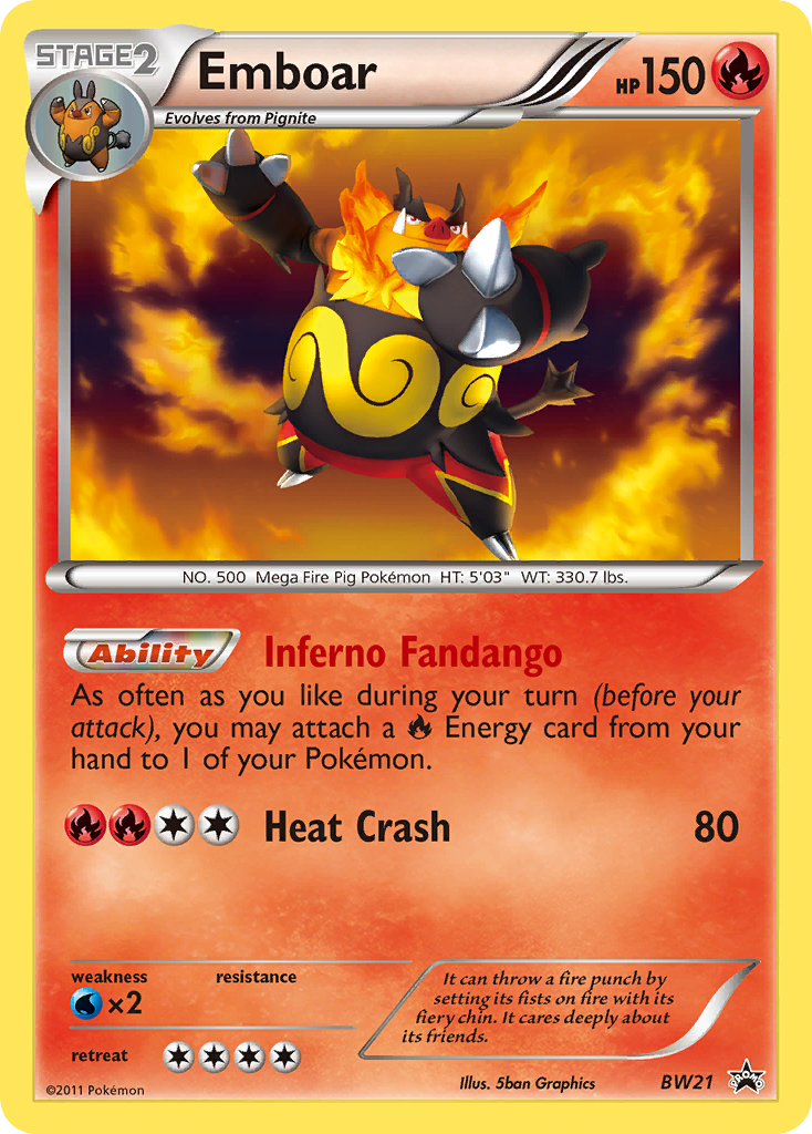 Emboar (BW21) [Black & White: Black Star Promos] | Exor Games Summserside