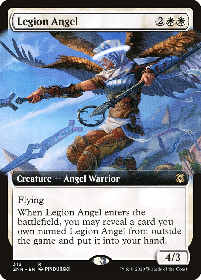 Legion Angel (Extended Art) [Zendikar Rising] | Exor Games Summserside