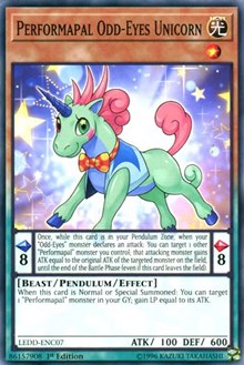 Performapal Odd-Eyes Unicorn [LEDD-ENC07] Common | Exor Games Summserside