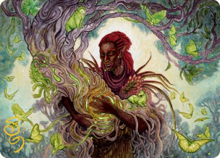 Circle of Dreams Druid Art Card (Gold-Stamped Signature) [Dungeons & Dragons: Adventures in the Forgotten Realms Art Series] | Exor Games Summserside