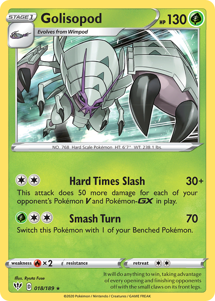 Golisopod (018/189) [Sword & Shield: Darkness Ablaze] | Exor Games Summserside