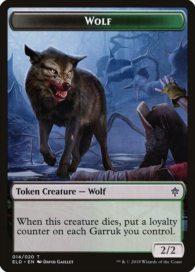 Wolf [Throne of Eldraine Tokens] | Exor Games Summserside