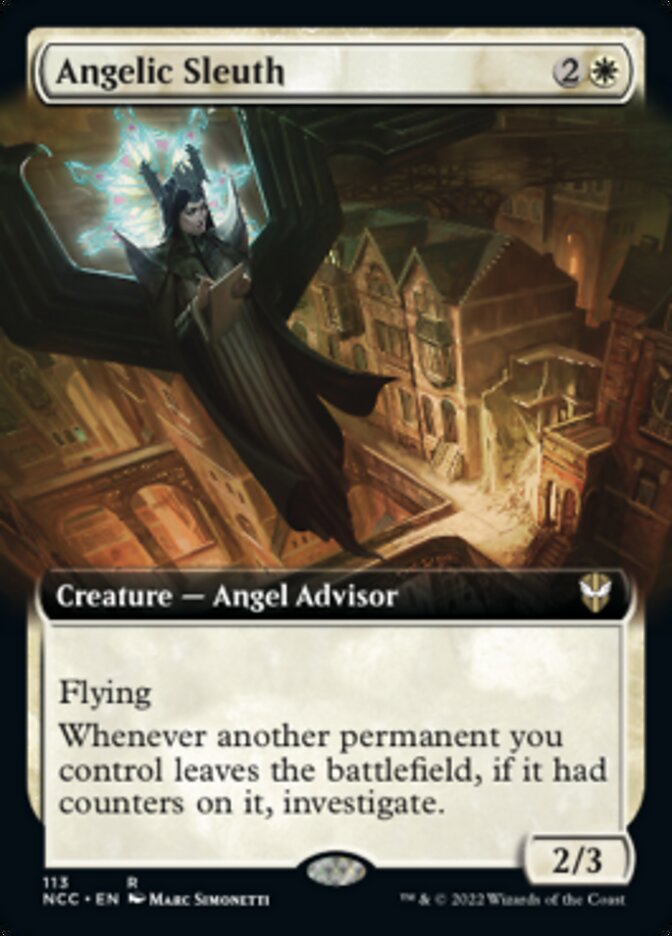 Angelic Sleuth (Extended Art) [Streets of New Capenna Commander] | Exor Games Summserside