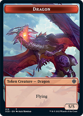 Dragon // Dragon Double-Sided Token [Starter Commander Decks] | Exor Games Summserside