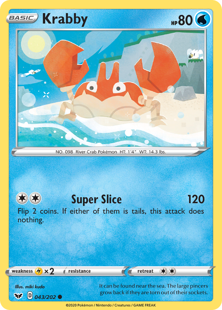 Krabby (043/202) [Sword & Shield: Base Set] | Exor Games Summserside