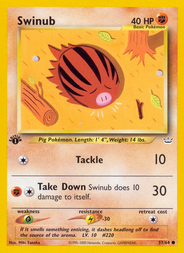 Swinub (57/64) [Neo Revelation 1st Edition] | Exor Games Summserside