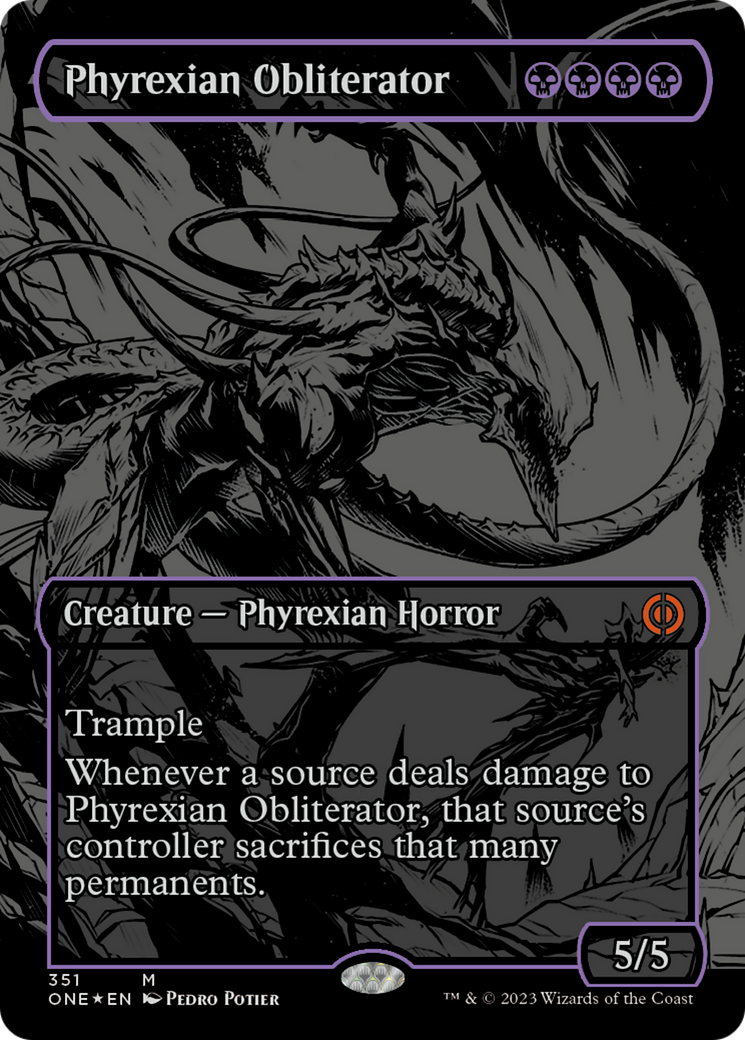 Phyrexian Obliterator (Oil Slick Raised Foil) [Phyrexia: All Will Be One] | Exor Games Summserside