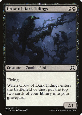 Crow of Dark Tidings [Shadows over Innistrad] | Exor Games Summserside