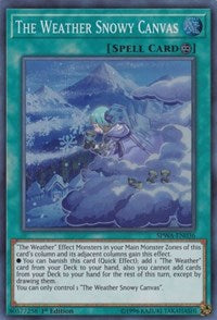 The Weather Snowy Canvas [SPWA-EN036] Super Rare | Exor Games Summserside