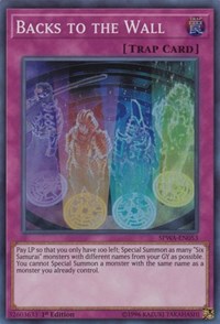 Backs to the Wall [SPWA-EN053] Super Rare | Exor Games Summserside