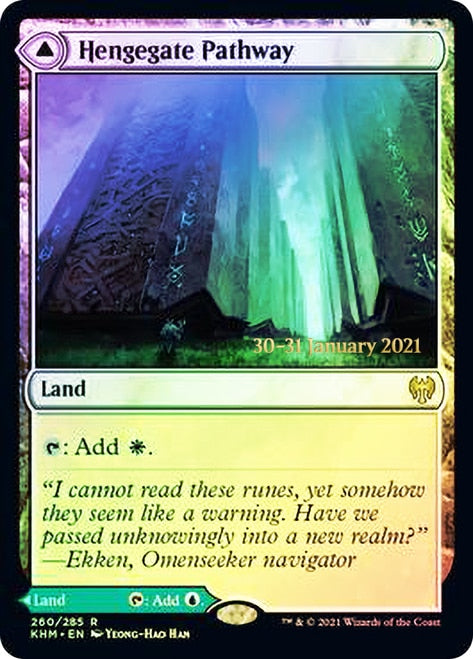 Hengegate Pathway // Mistgate Pathway  [Kaldheim Prerelease Promos] | Exor Games Summserside