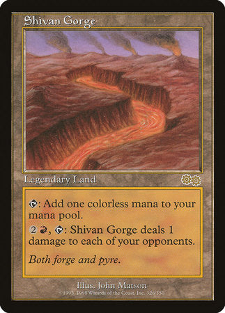 Shivan Gorge [Urza's Saga] | Exor Games Summserside