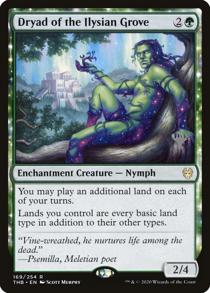 Dryad of the Ilysian Grove (Promo Pack) [Theros Beyond Death Promos] | Exor Games Summserside