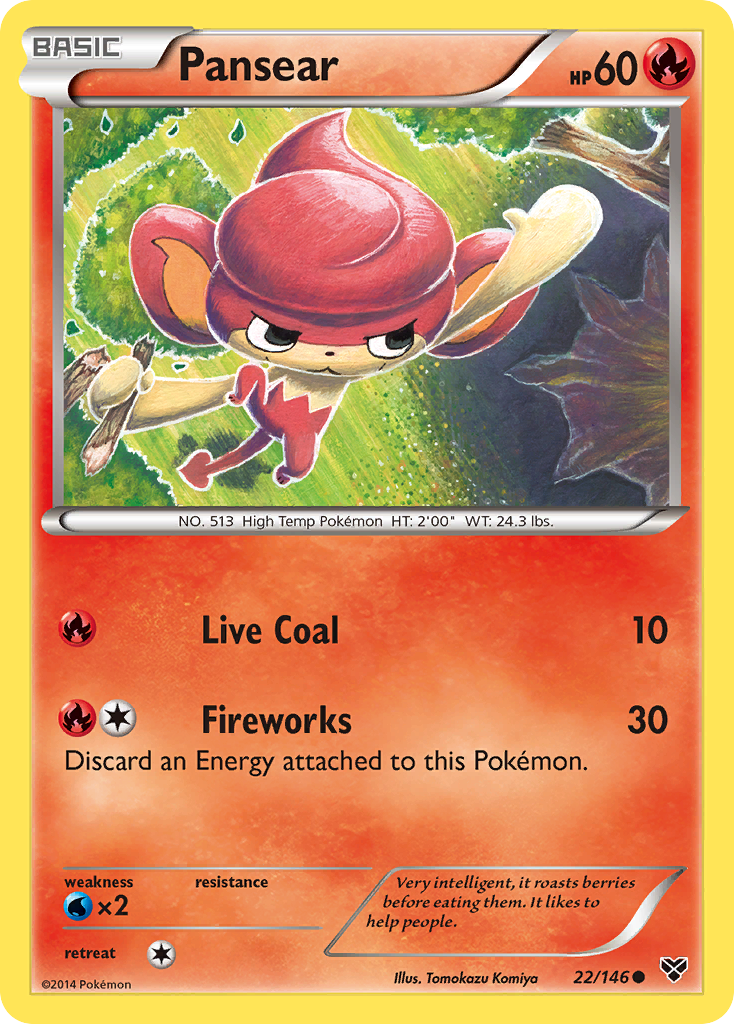 Pansear (22/146) [XY: Base Set] | Exor Games Summserside