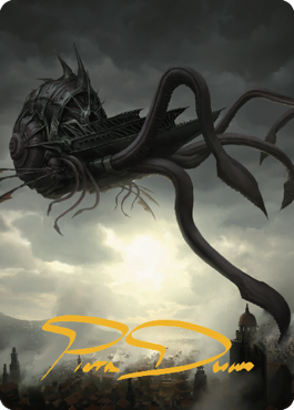 Nautiloid Ship Art Card (Gold-Stamped Signature) [Commander Legends: Battle for Baldur's Gate Art Series] | Exor Games Summserside