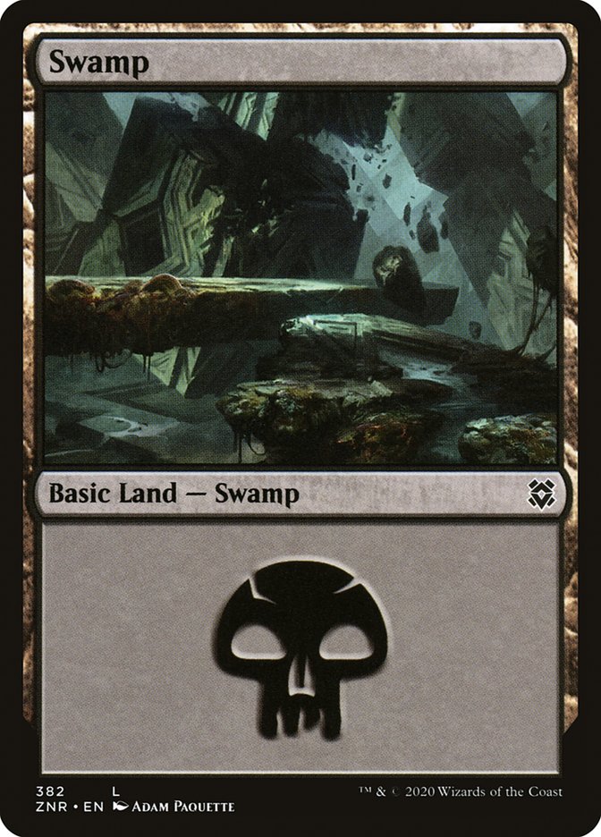 Swamp (382) [Zendikar Rising] | Exor Games Summserside