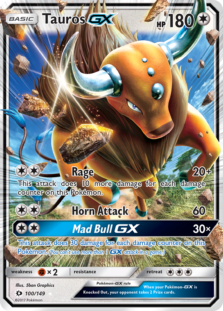 Tauros GX (100/149) [Sun & Moon: Base Set] | Exor Games Summserside