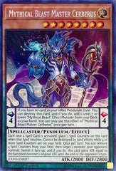 Mythical Beast Master Cerberus [EXFO-EN027] Secret Rare | Exor Games Summserside