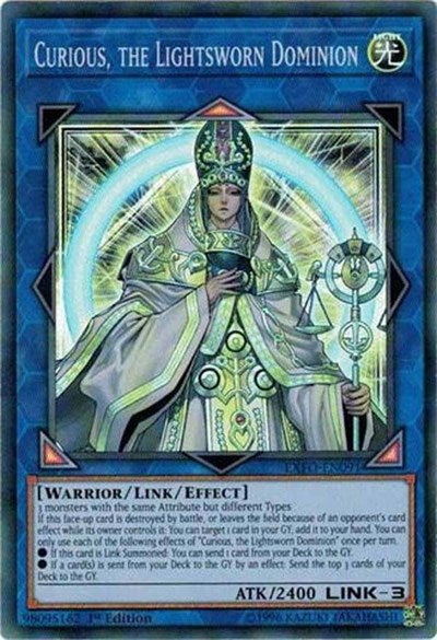 Curious, the Lightsworn Dominion [EXFO-EN091] Super Rare | Exor Games Summserside