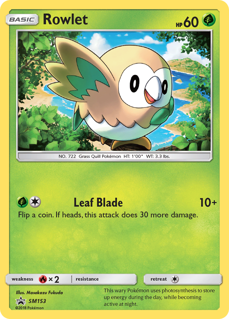 Rowlet (SM153) [Sun & Moon: Black Star Promos] | Exor Games Summserside