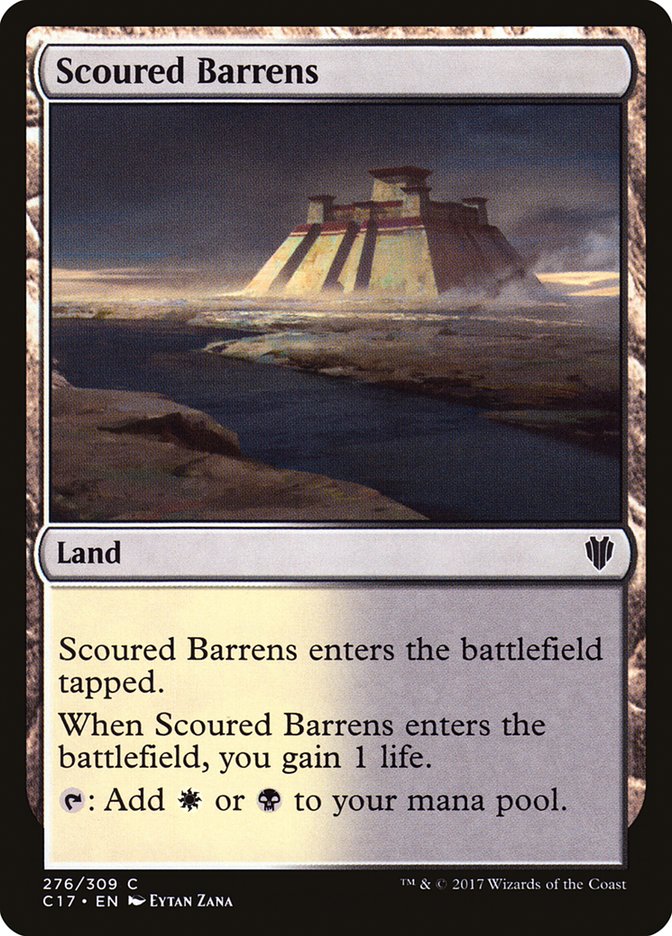 Scoured Barrens [Commander 2017] | Exor Games Summserside