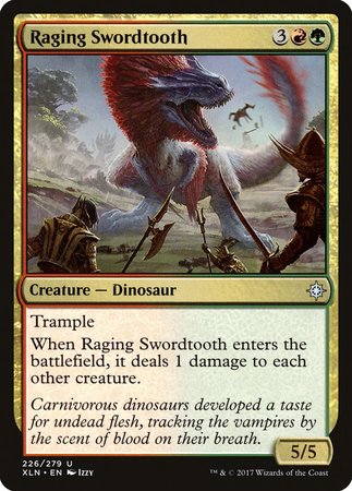Raging Swordtooth [Ixalan] | Exor Games Summserside