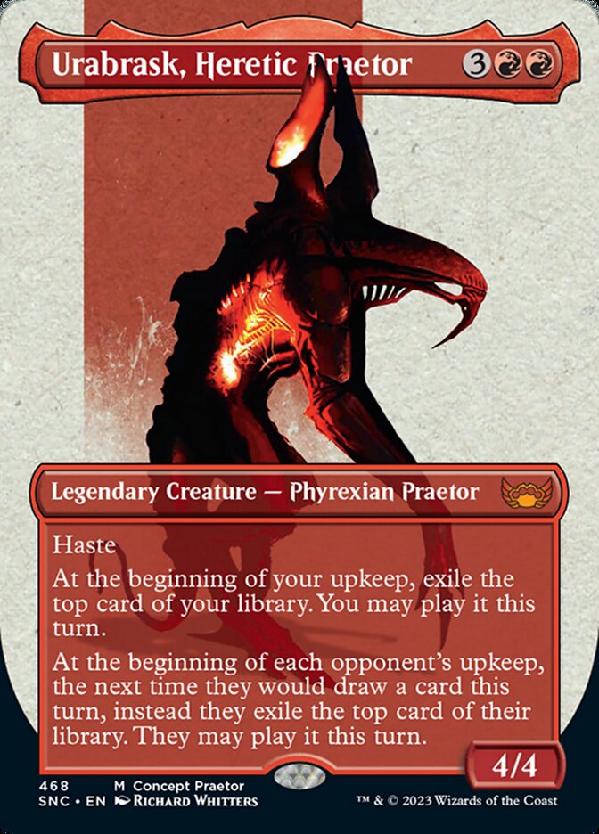 Urabrask, Heretic Praetor (Borderless Concept Praetors) [Phyrexia: All Will Be One] | Exor Games Summserside