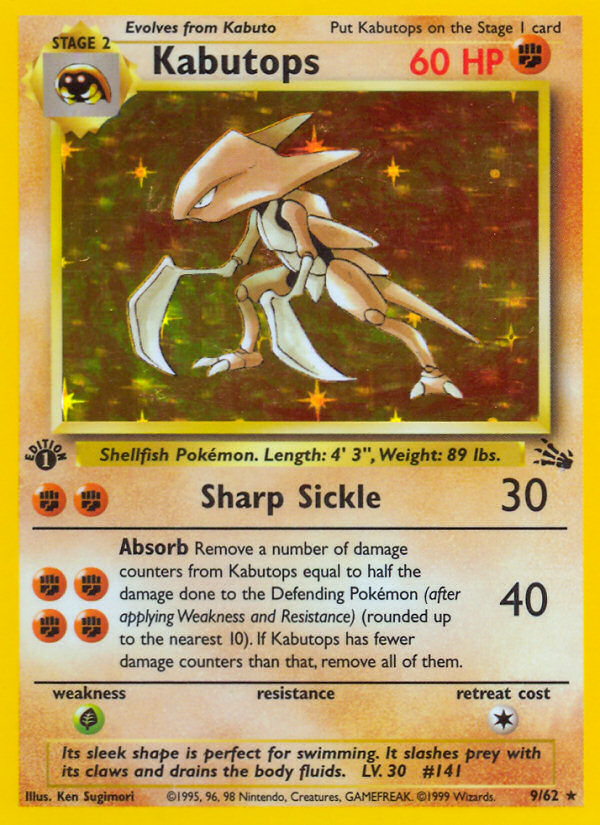 Kabutops (9/62) [Fossil 1st Edition] | Exor Games Summserside