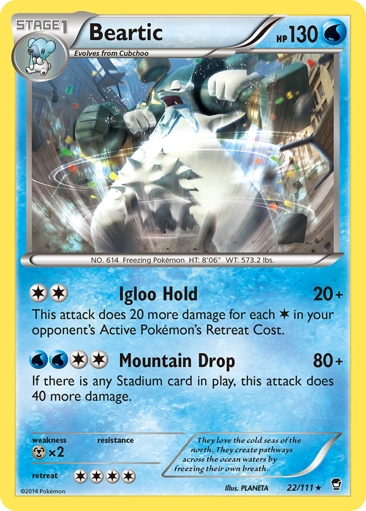 Beartic (22/111) [XY: Furious Fists] | Exor Games Summserside