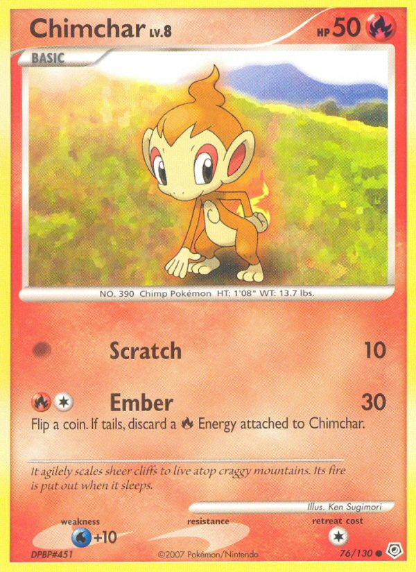 Chimchar (76/130) [Diamond & Pearl: Base Set] | Exor Games Summserside