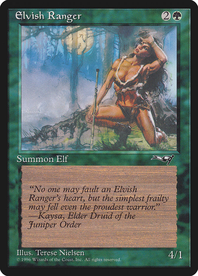 Elvish Ranger (Moon Background) [Alliances] | Exor Games Summserside