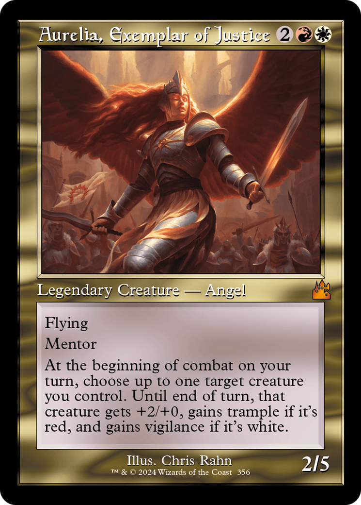 Aurelia, Exemplar of Justice (Retro) [Ravnica Remastered] | Exor Games Summserside