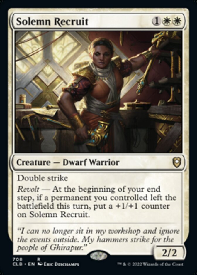 Solemn Recruit [Commander Legends: Battle for Baldur's Gate] | Exor Games Summserside