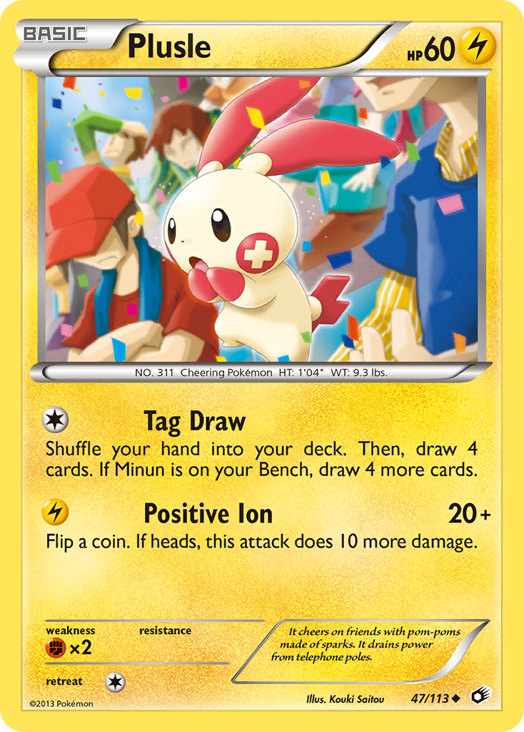 Plusle (47/113) [Black & White: Legendary Treasures] | Exor Games Summserside