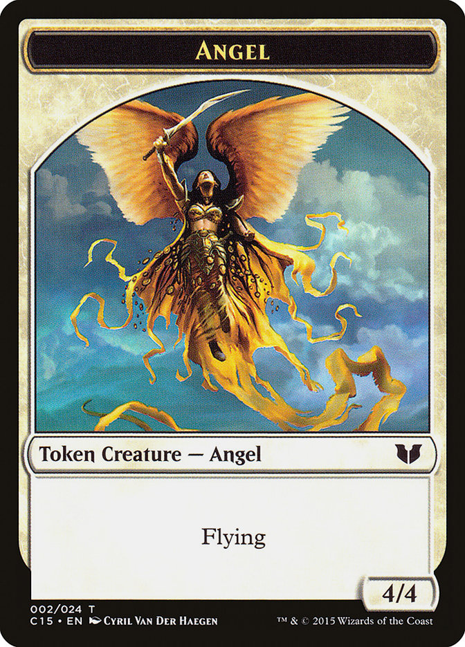 Angel // Knight (005) Double-Sided Token [Commander 2015 Tokens] | Exor Games Summserside