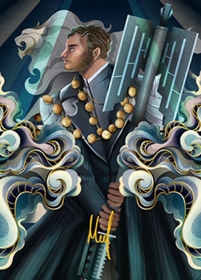 Rafiq of the Many Art Card (Gold-Stamped Signature) [Streets of New Capenna Art Series] | Exor Games Summserside