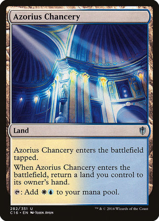 Azorius Chancery [Commander 2016] | Exor Games Summserside