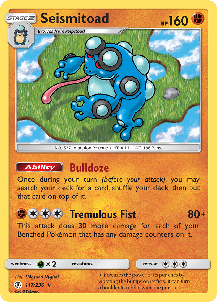 Seismitoad (117/236) [Sun & Moon: Cosmic Eclipse] | Exor Games Summserside