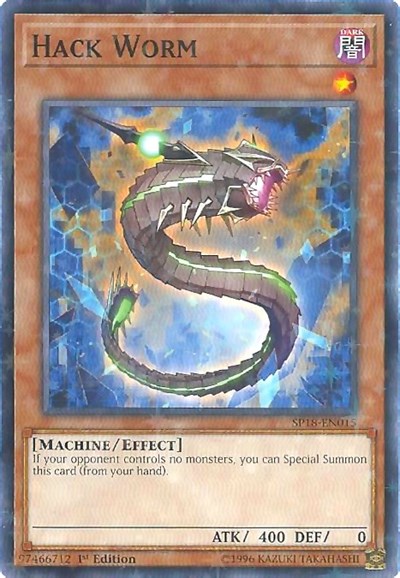 Hack Worm (Starfoil) [SP18-EN015] Starfoil Rare | Exor Games Summserside