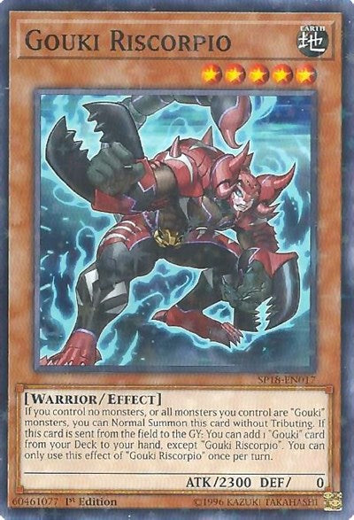 Gouki Riscorpio (Starfoil) [SP18-EN017] Starfoil Rare | Exor Games Summserside