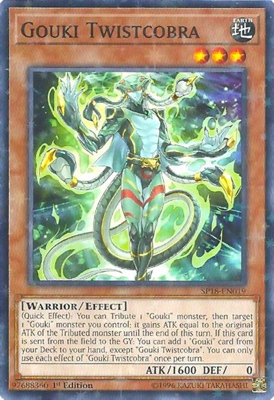 Gouki Twistcobra (Starfoil) [SP18-EN019] Starfoil Rare | Exor Games Summserside