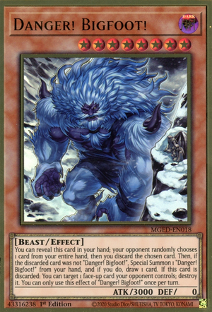 Danger! Bigfoot! (Alternate Art) [MGED-EN018] Gold Rare | Exor Games Summserside