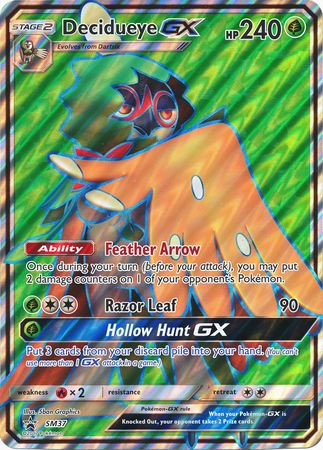 Decidueye GX (SM37) (Jumbo Card) [Sun & Moon: Black Star Promos] | Exor Games Summserside