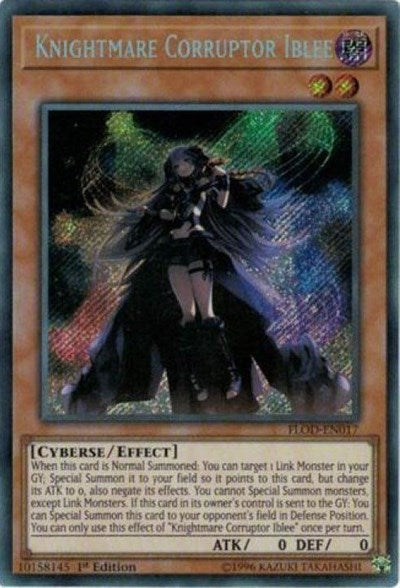 Knightmare Corruptor Iblee [FLOD-EN017] Secret Rare | Exor Games Summserside