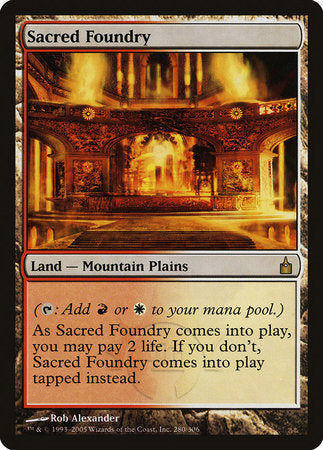 Sacred Foundry [Ravnica: City of Guilds] | Exor Games Summserside