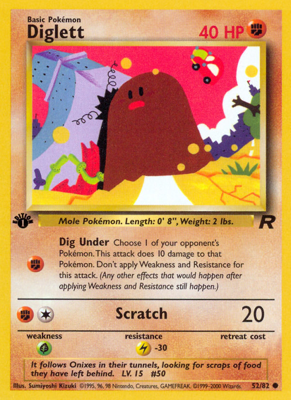 Diglett (52/82) [Team Rocket 1st Edition] | Exor Games Summserside