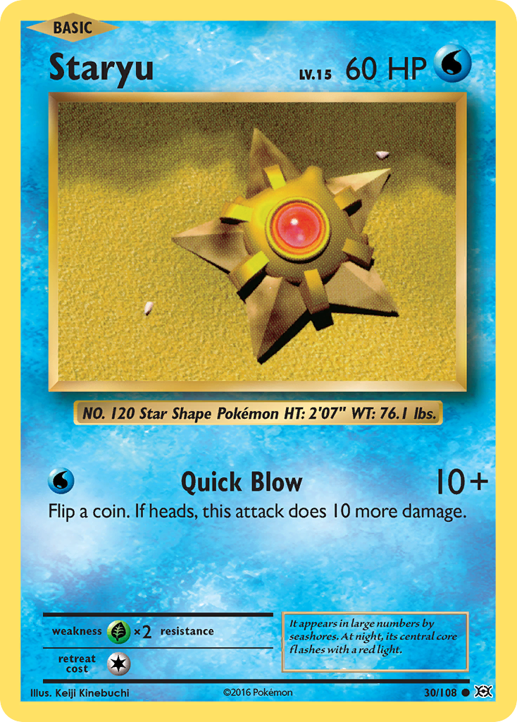Staryu (30/108) [XY: Evolutions] | Exor Games Summserside