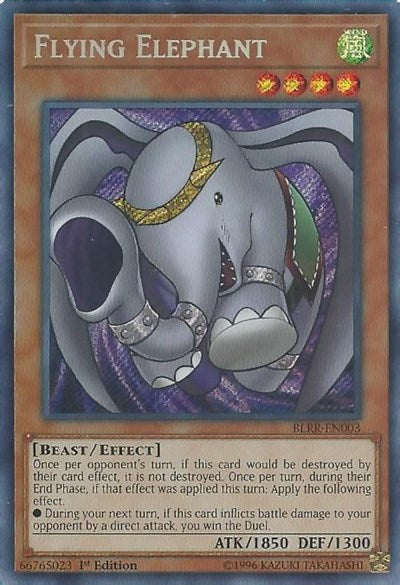 Flying Elephant [BLRR-EN003] Secret Rare | Exor Games Summserside